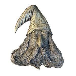 Wizard Belt Buckle Sorcerer Magician 1979 Bergamot Brass Works N-145 USA D&D